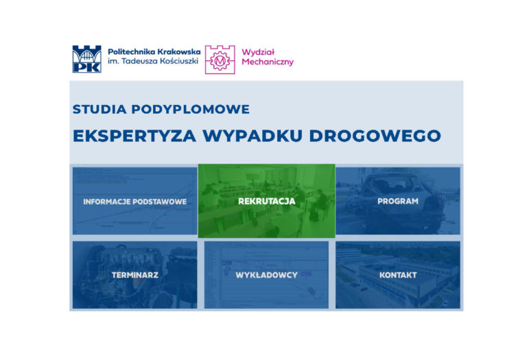 Rekrutacja na studia podyplomowe Ekspertyza Wypadku Drogowego